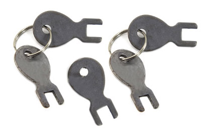 Tool Box Key Set for Oval Toolboxes - 5 Pack