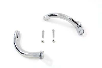 Chrome Saddlebag Eliminator Support Brackets for FLT 1997-UP