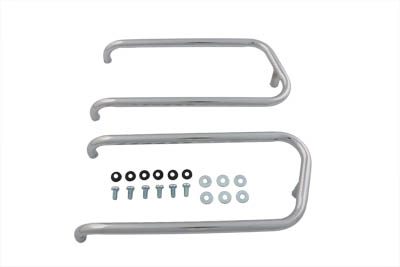 Chrome Top Saddlebag Trim Rail Kit for 1987-UP FL Big Twin