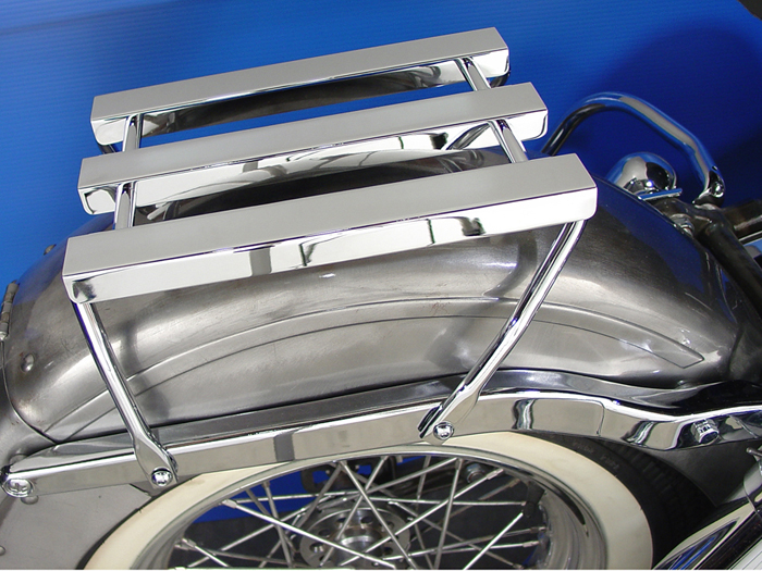 Chrome 3 Channel Luggage Rack for 1958-1984 FLH Electra-Glide