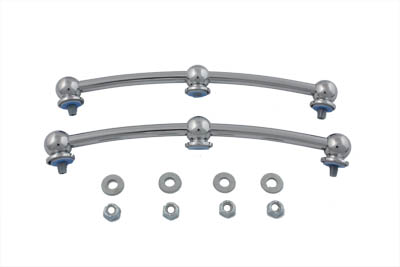 OE Chrome Front Fender Rail Kit for 1984-up Harley FL Big Twin