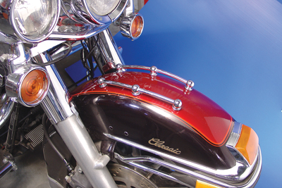 OE Chrome Front Fender Rail Kit for 1984-up Harley FL Big Twin