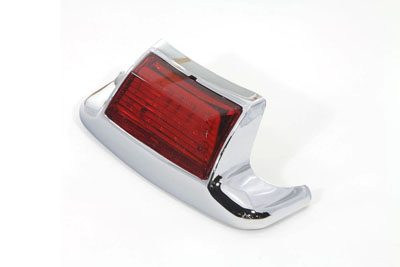 Rear Fender Tip w/ LED Red Lens for FLT 1979-98 Harley Touring