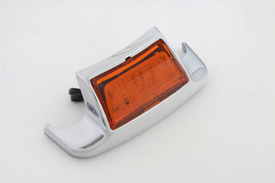 Rear Fender Tip w/ LED Amber Lens for FLT 2004-10 Harley