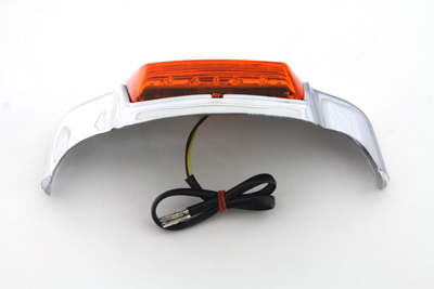 Rear Fender Tip w/ LED Amber Lens for FLT 2004-10 Harley