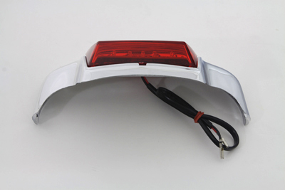 Rear Fender Tip w/ LED Red Lens for FLT 2004-10 Harley Touring