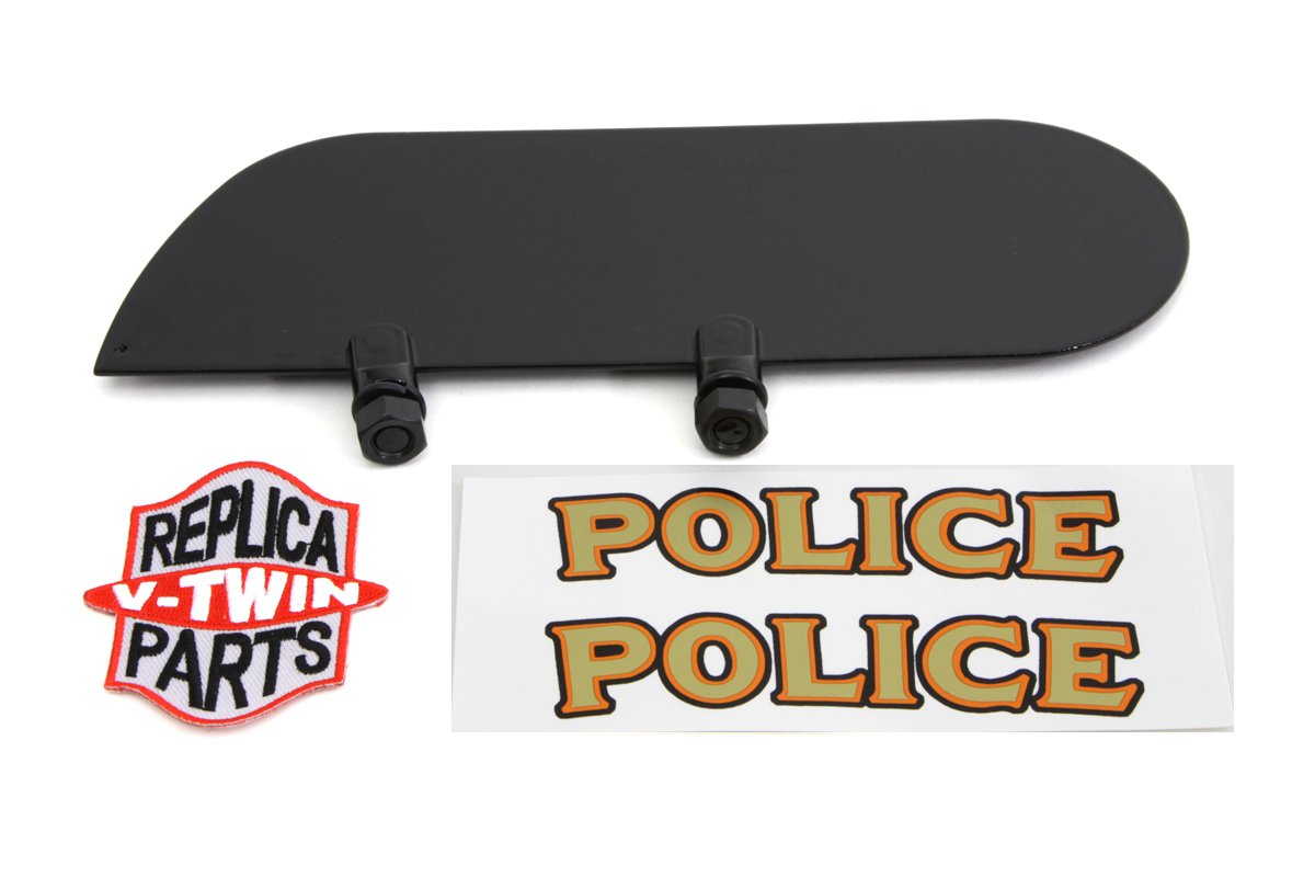 Police Fender Mounted Marker Plate