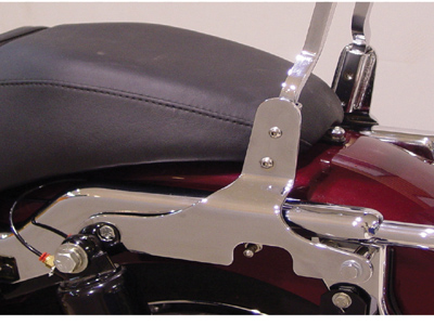 Chrome Sissy Bar Side Plates set for 1997-2008 Harley FL