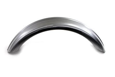 Raw 7 in. Wide Ribbed Round Rear Fender for Harley & Customs