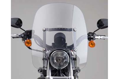 Spartan Clear Quick Release Windshield for XL 1996-2010 Sportster