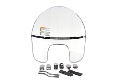 Clear Beaded Windshield for Harley FXSTS 1989-UP Springer Softail