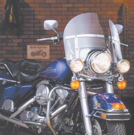 Light Tint Chopped Windshield for FL 1960-1984 Harley Big Twin