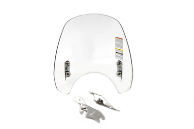 Switchblade Detachable Clear Windshield for 41MM WIDE GLIDE FORKS