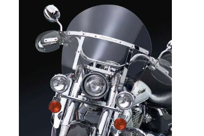 Chopped Clear Switchblade Removable Windshield Harley Big Twin