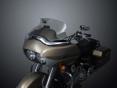 Light Tint Wave 7-3/4 in. Tall Windscreen for FLTR 1998-2010 Harley