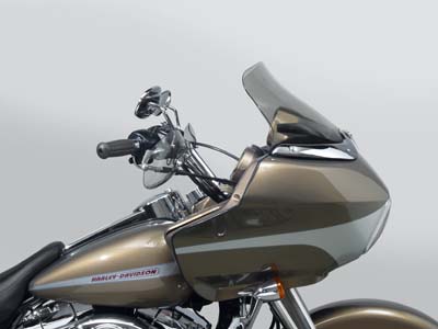 Light Tint Wave 7-3/4 in. Tall Windscreen for FLTR 1998-2010 Harley