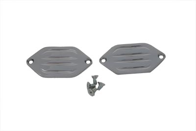 Chrome BILLET Axle Covers for Harley Wide Glide Frames