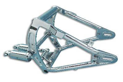 Swingarm and Shock Assembly Chrome for FXST & FLST 1986-1999