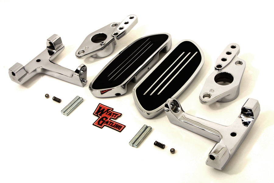 FLT 1982-2006 Passenger Footboard Set with Swingarm Mount Kit