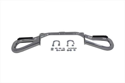 Chrome Front Engine Bar w/ Foot Pads for FXD 2006-UP DYNA