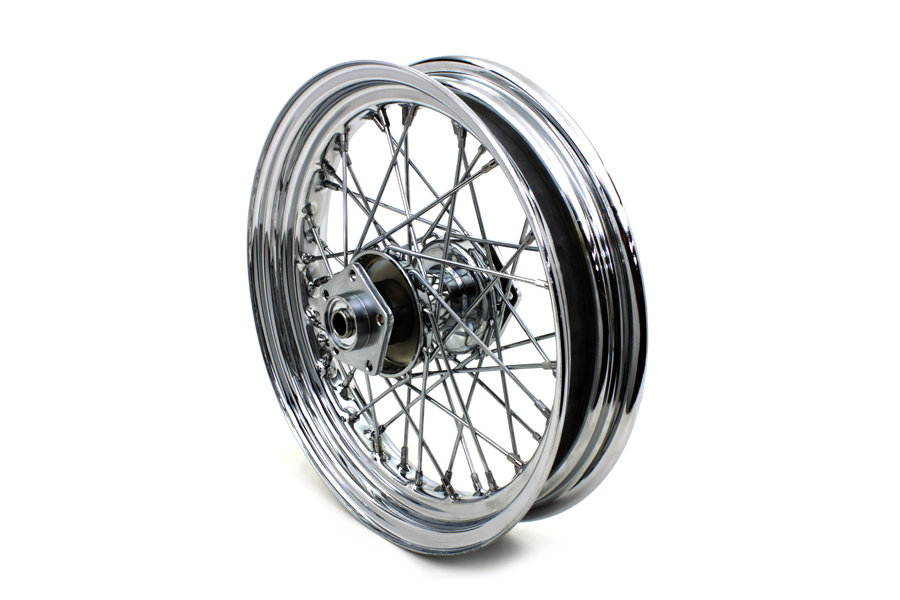 16 x 3 in. Chrome Front Spoked Wheel for FXWG 1980-83 Harley