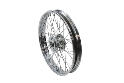21 x 2.15 in. Chrome Front Spoked Wheel for 1978-83 Big Twins & XL