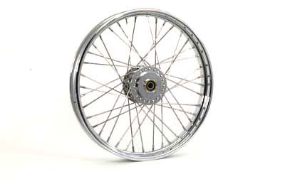 21 x 2.15 in. Chrome Front Spoked Wheel for 1984-99 Big Twins & XL