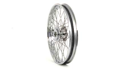 21 x 2.15 in. Chrome Front Spoked Wheel for 1984-99 Big Twins & XL