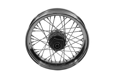 16 x 3.5 in. Chrome Rear Spoked Wheel for 1986-1999 Big Twins & XL