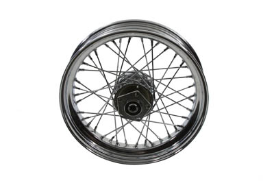 16 x 3.5 in. Chrome Rear Spoked Wheel for 1986-1999 Big Twins & XL