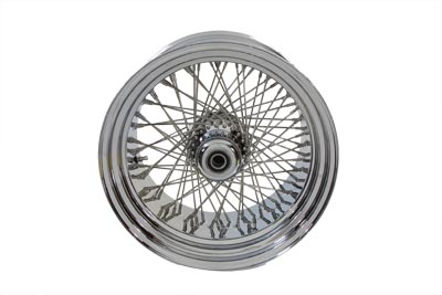 18 x 10.5 in. Chrome Rear Spoked Wheel for FXST 2000-UP Harley