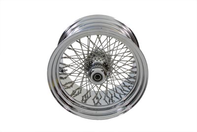 18 x 10.5 in. Chrome Rear Spoked Wheel for FXST 2000-UP Harley
