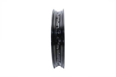 Black 40 Spoke 18 x 2.15 Conventional Wheel Rim for Harley & Customs