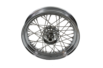 16 x 3 in. Chrome Front or Rear Spoke Wheel for FL 1967-72 Harley