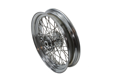 16 x 3 in. Chrome Front or Rear Spoke Wheel for FL 1967-72 Harley