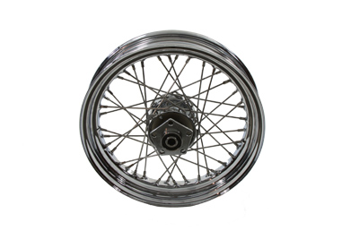 16 x 3 in. Chrome Rear Spoked Wheel for 1986-99 Big Twins & XL