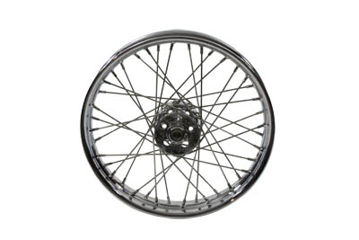 18 in. Front/Rear Chrome Spoked Wheel for 1936-66 Harley Big Twins