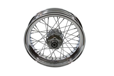 16 x 3 in. Chrome Rear Spoked Wheel for 1986-99 Big Twins & XL
