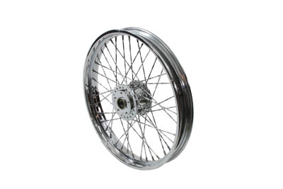 21 x 2.15 in. Chrome Front 40 Spoke Wheel for 1984-99 Big Twins & XL