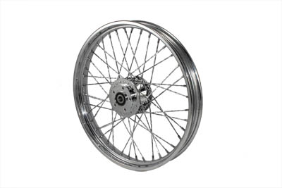 21 x 2.15 in. Chrome Front 40 Spoke Wheel for XL 2000-07 Harley