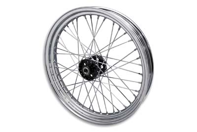 23" x 3" Chrome Front 40 Spoke Wheel for FL 1941-1966