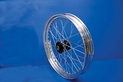 23" x 3" Chrome Front 40 Spoke Wheel for FL 1941-1966