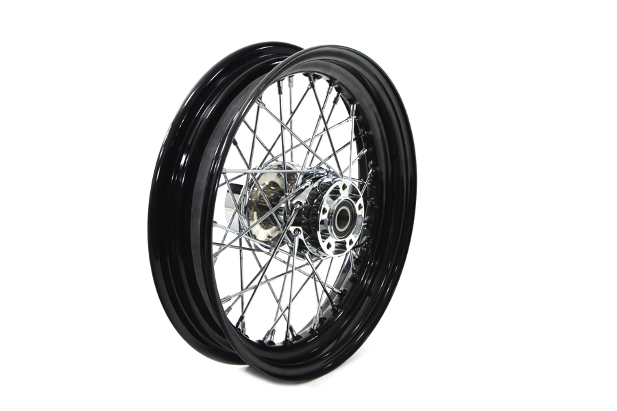 16" x 3" XL1200X 2010-UP Black Chrome Front 40 Spoke Wheel