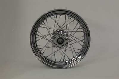 16 x 3 in. Chrome Rear Spoked Wheel for 2008-UP Harley Softails