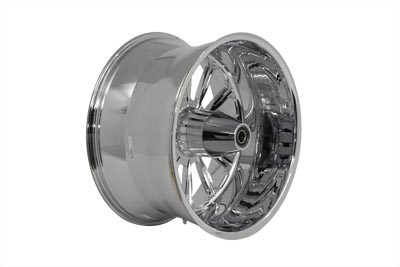 18 in. Starburst Chrome Right Drive Rear Weld Wheel for 2000-up FXST