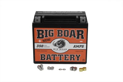 Big Boar 350 Amps Maintenance Free Battery for 1973-90 Harley Big Twin