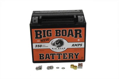 Big Boar 350 Amps Maintenance Free Battery for 1991-UP Harley Big Twin
