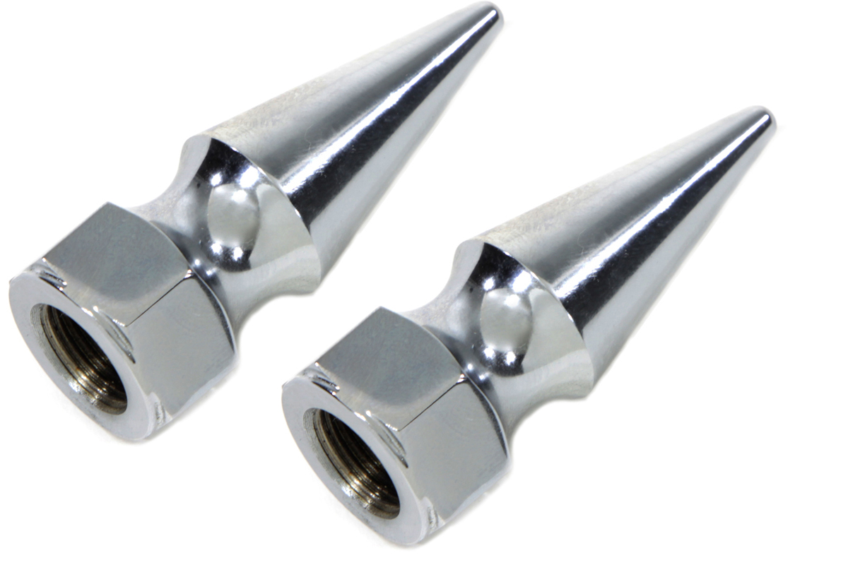 Chrome Pike Nut Fine, 7/16"-20 Thread - 2 Pack