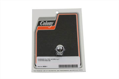 Chrome Acorn Nut Fine 1/2"-20 Thread