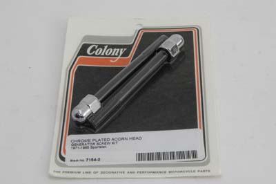 Chrome Acorn Generator Screw for Harley XL 1971-84 Sportsters
